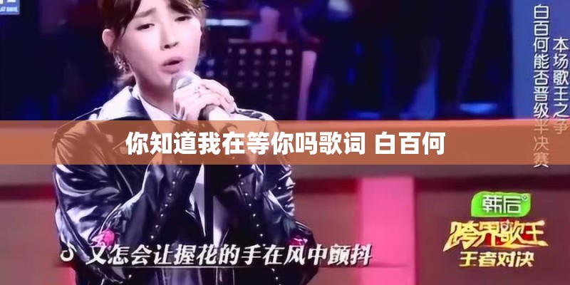 你知道我在等你吗歌词 白百何