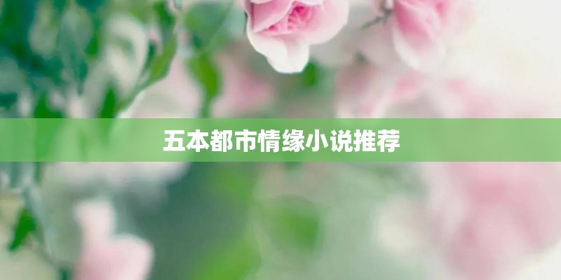 五本都市情缘小说推荐