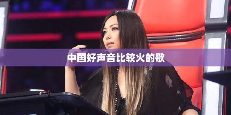 中国好声音比较火的歌