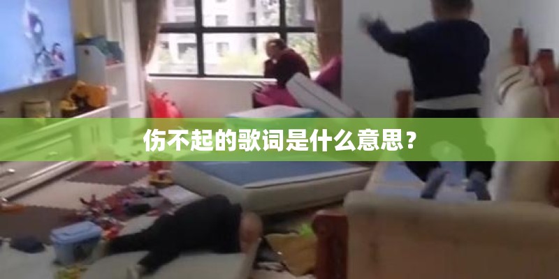 伤不起的歌词是什么意思？