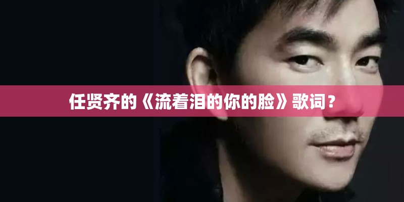 任贤齐的《流着泪的你的脸》歌词？