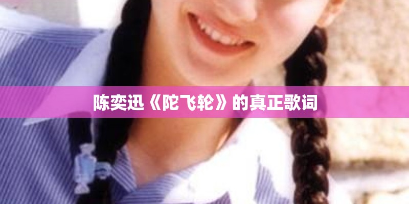陈奕迅《陀飞轮》的真正歌词
