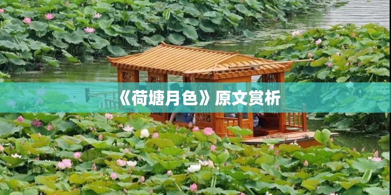 《荷塘月色》原文赏析