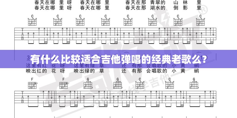 有什么比较适合吉他弹唱的经典老歌么？
