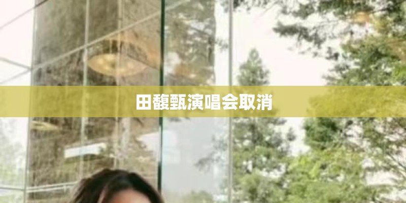 田馥甄演唱会取消