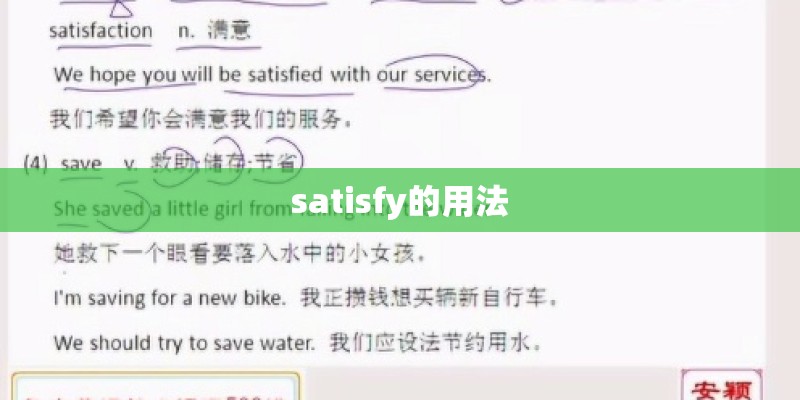 satisfy的用法