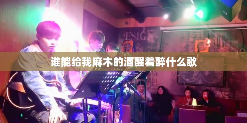 谁能给我麻木的酒醒着醉什么歌