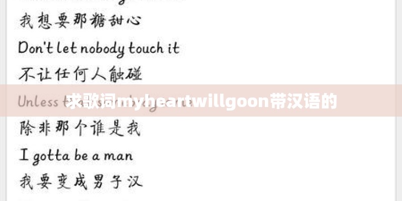 求歌词myheartwillgoon带汉语的