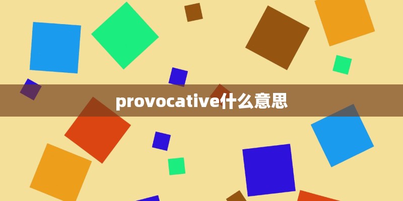 provocative什么意思
