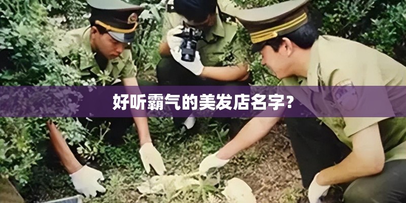 好听霸气的美发店名字？