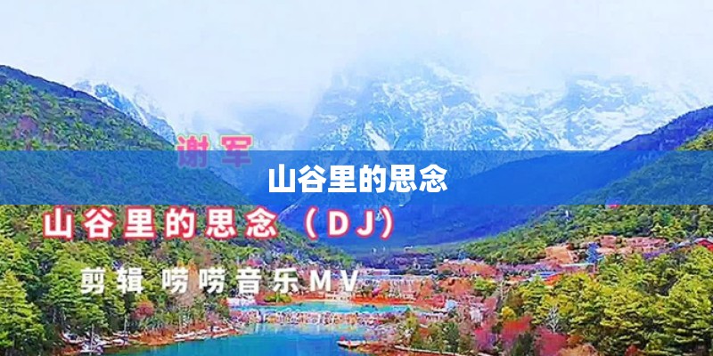 山谷里的思念
