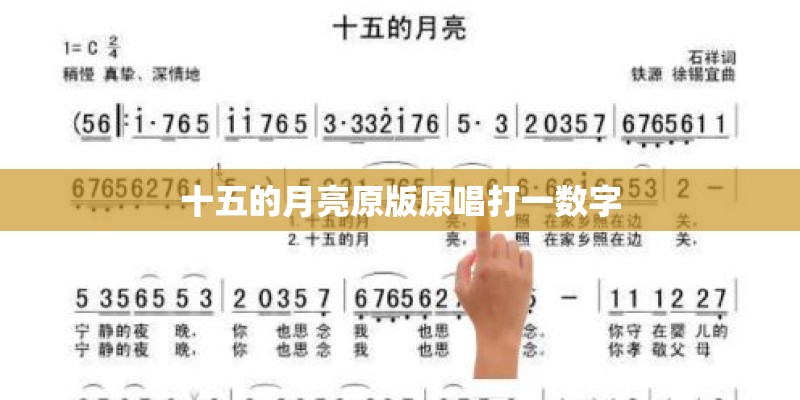 十五的月亮原版原唱打一数字