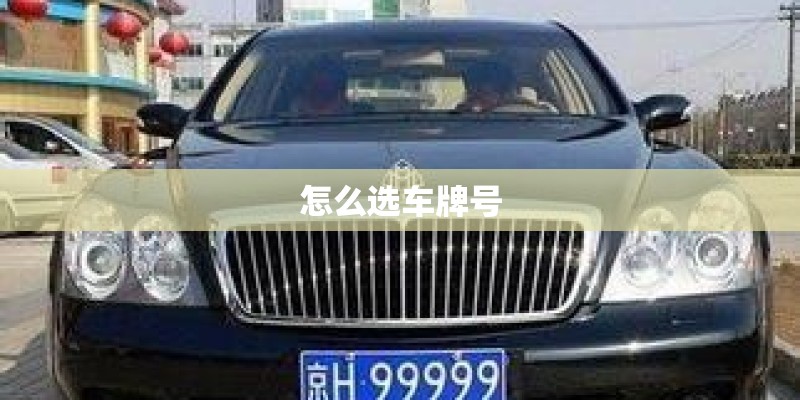 怎么选车牌号