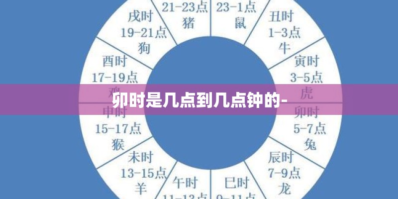卯时是几点到几点钟的-
