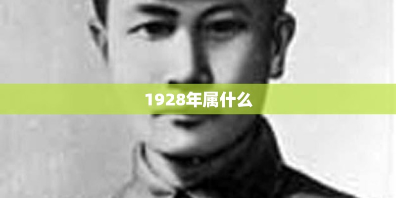 1928年属什么