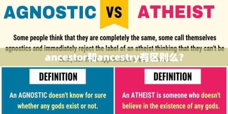 ancestor和ancestry有区别么？
