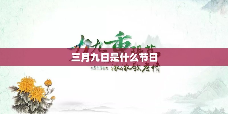 三月九日是什么节日