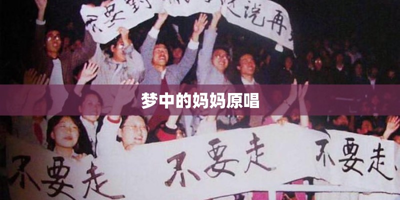 梦中的妈妈原唱