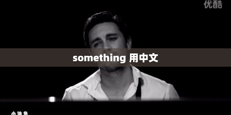 something 用中文