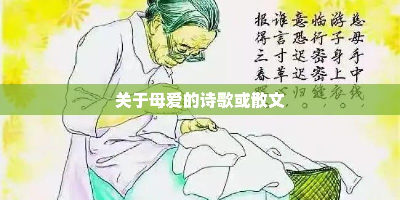关于母爱的诗歌或散文