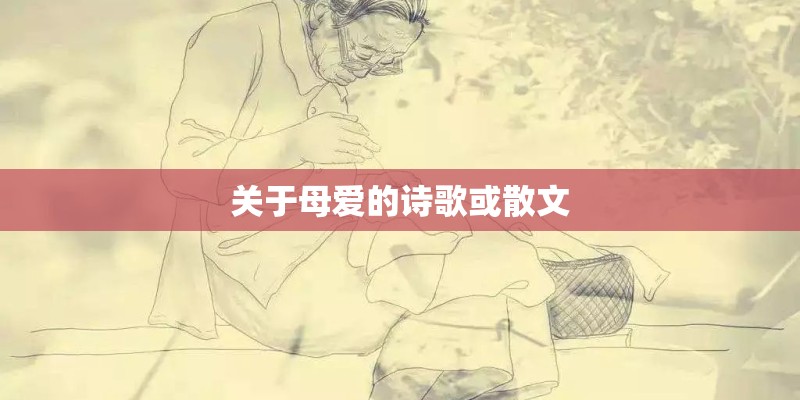 关于母爱的诗歌或散文