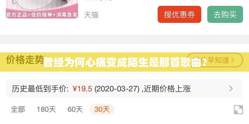 曾经为何心痛变成陌生是那首歌曲？