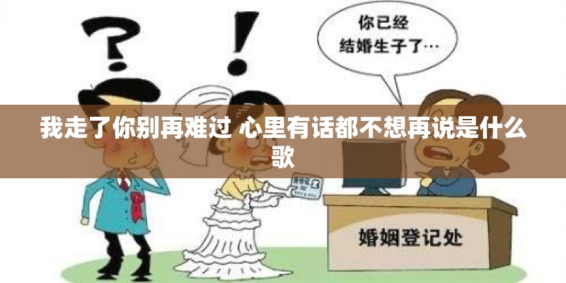 我走了你别再难过 心里有话都不想再说是什么歌