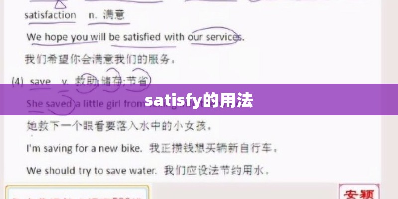 satisfy的用法