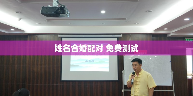 姓名合婚配对 免费测试