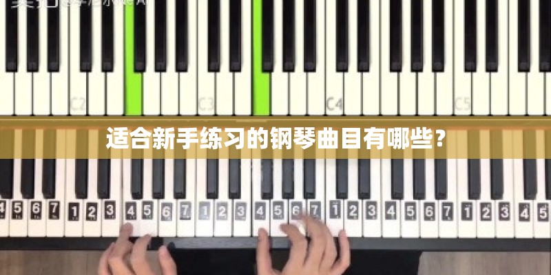 适合新手练习的钢琴曲目有哪些？