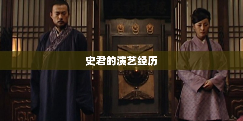 史君的演艺经历