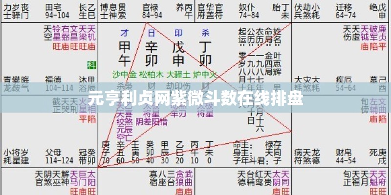 元亨利贞网紫微斗数在线排盘