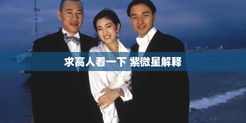 求高人看一下 紫微星解释