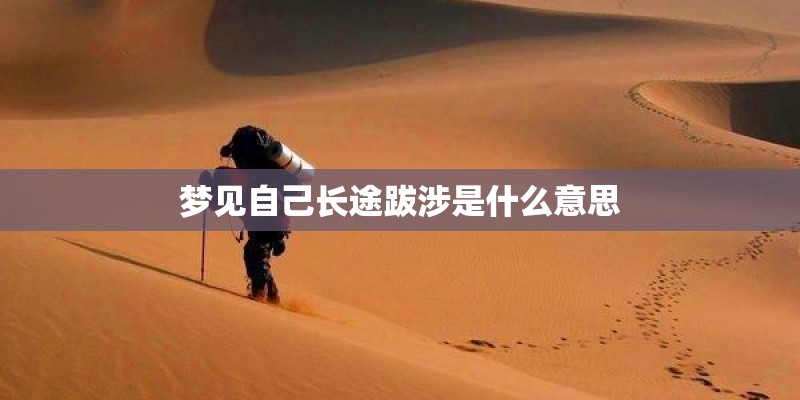 梦见自己长途跋涉是什么意思