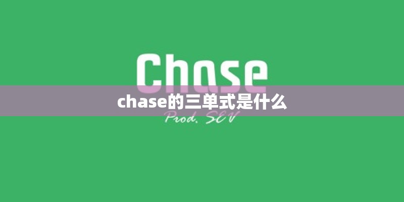 chase的三单式是什么