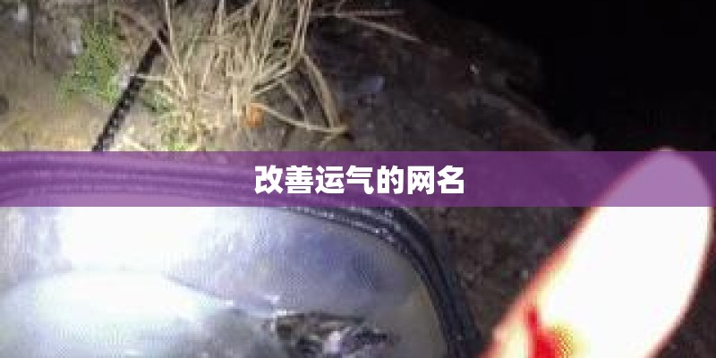 改善运气的网名