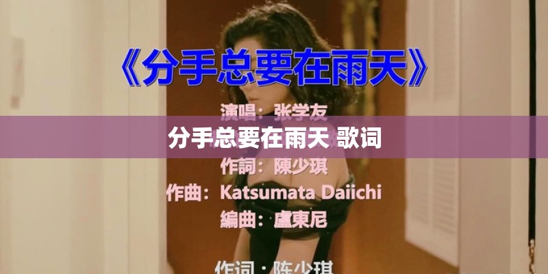 分手总要在雨天 歌词