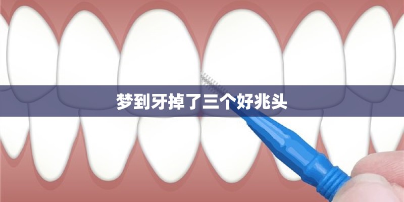 梦到牙掉了三个好兆头