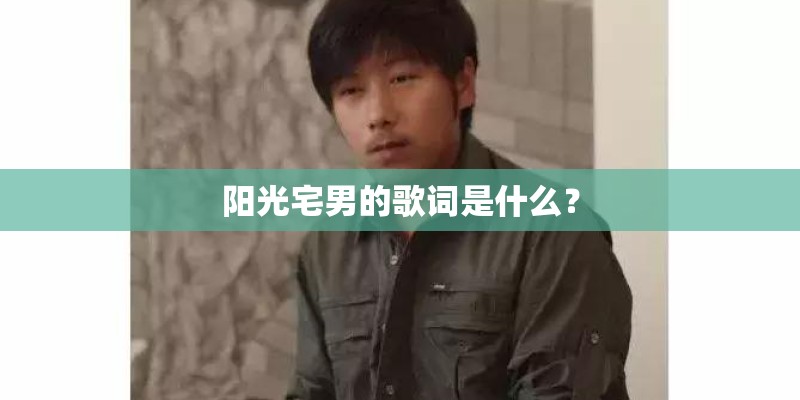 阳光宅男的歌词是什么？