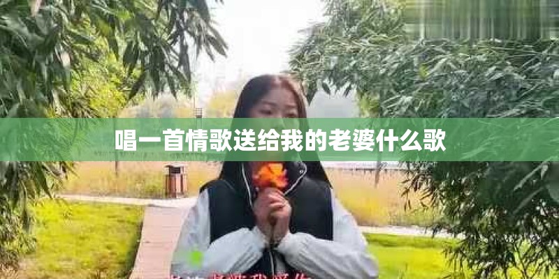 唱一首情歌送给我的老婆什么歌