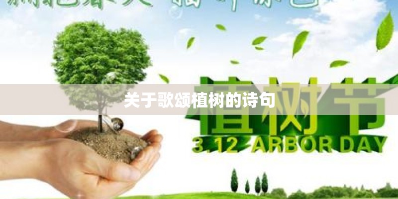 关于歌颂植树的诗句