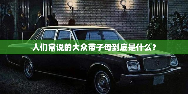 人们常说的大众带子母到底是什么？
