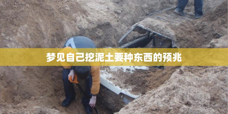 梦见自己挖泥土要种东西的预兆