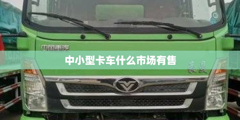 中小型卡车什么市场有售