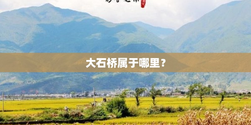 大石桥属于哪里？