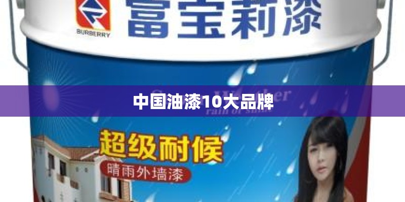 中国油漆10大品牌