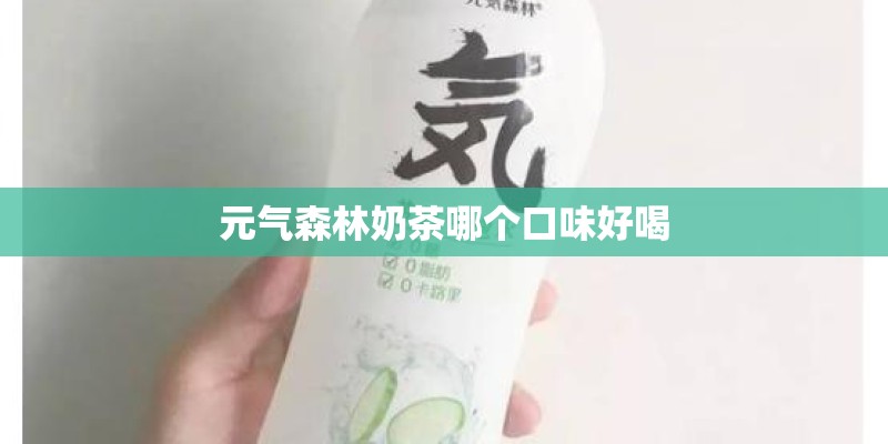 元气森林奶茶哪个口味好喝
