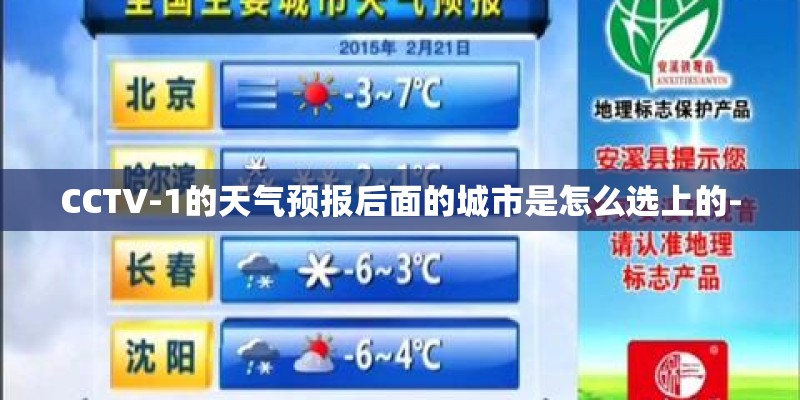 CCTV-1的天气预报后面的城市是怎么选上的-