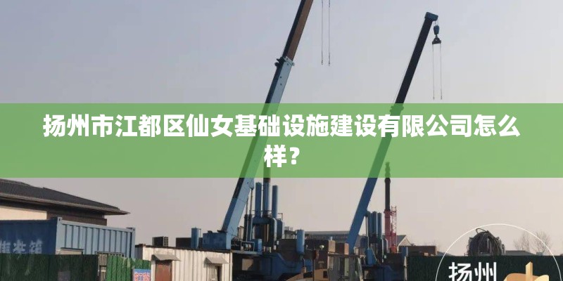 扬州市江都区仙女基础设施建设有限公司怎么样？