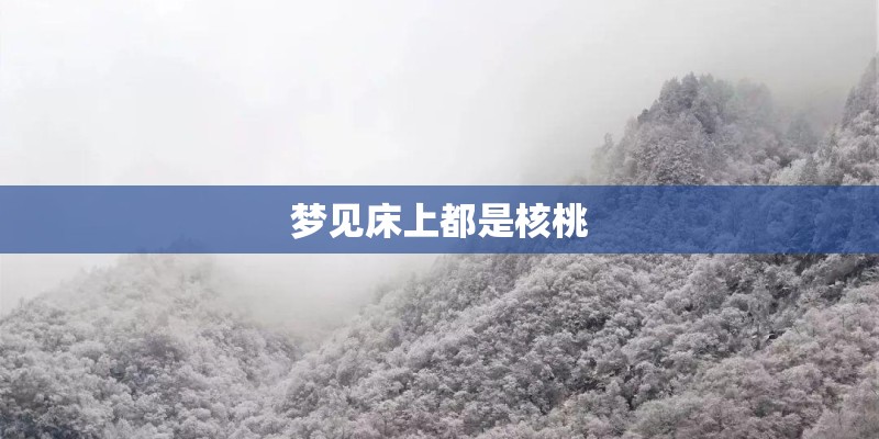 梦见床上都是核桃